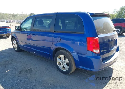 2013 Dodge Grand Caravan Se из США, поврежденный, VIN 2C4RDGBGXDR719699